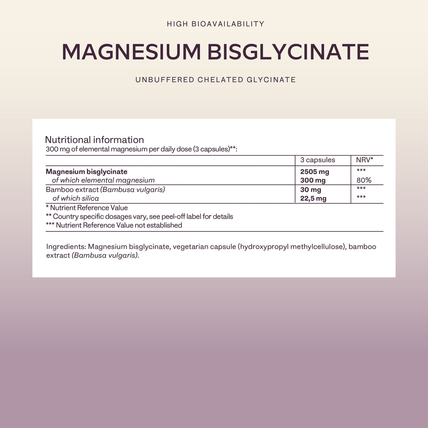 RYKAVO MAGNESIUM BISGLYCINATE